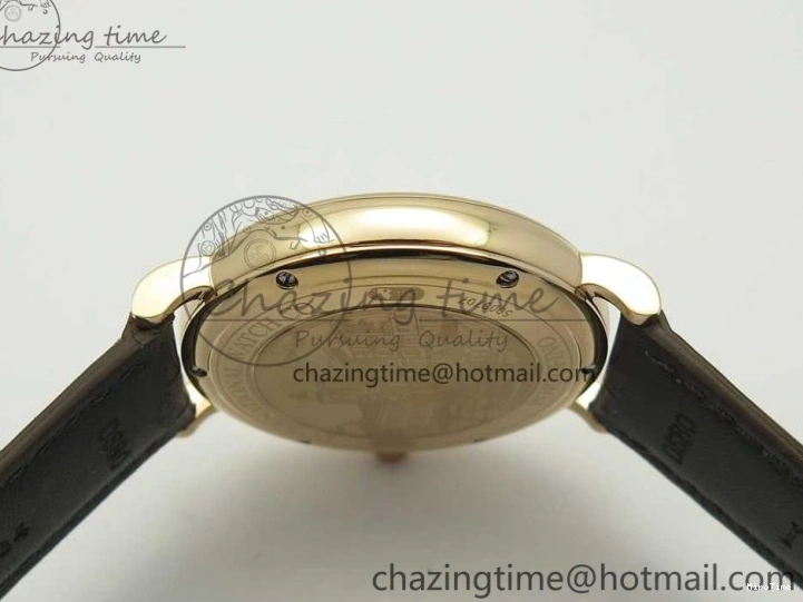 MIROTIME 0126 Portofino Automatic RG FKF 1:1 Best Edition White Dial on Brown Leather Strap A Practical 7140